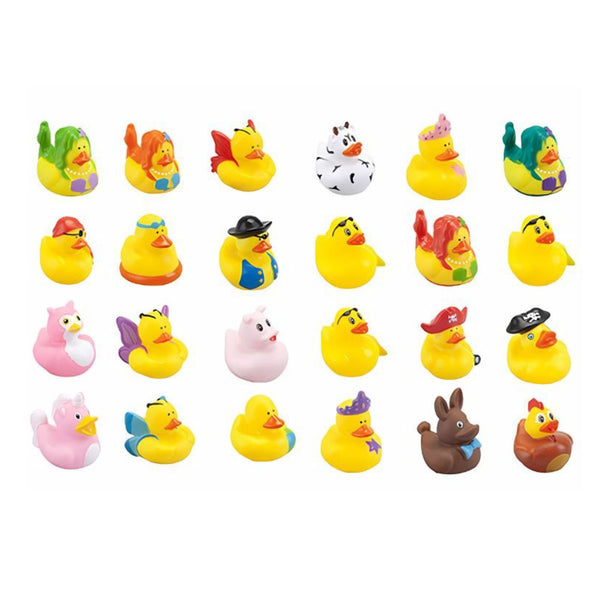 Printed Novelty Ducks Mix AVR002 - 24 Assorted Ducks (x 432)