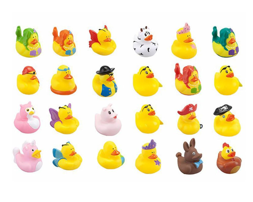 Printed Novelty Ducks Mix AVR002 - 24 Assorted Ducks (x 432)