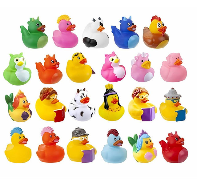 Printed Novelty Ducks Mix AVR001 - 24 Assorted Ducks (x 432)