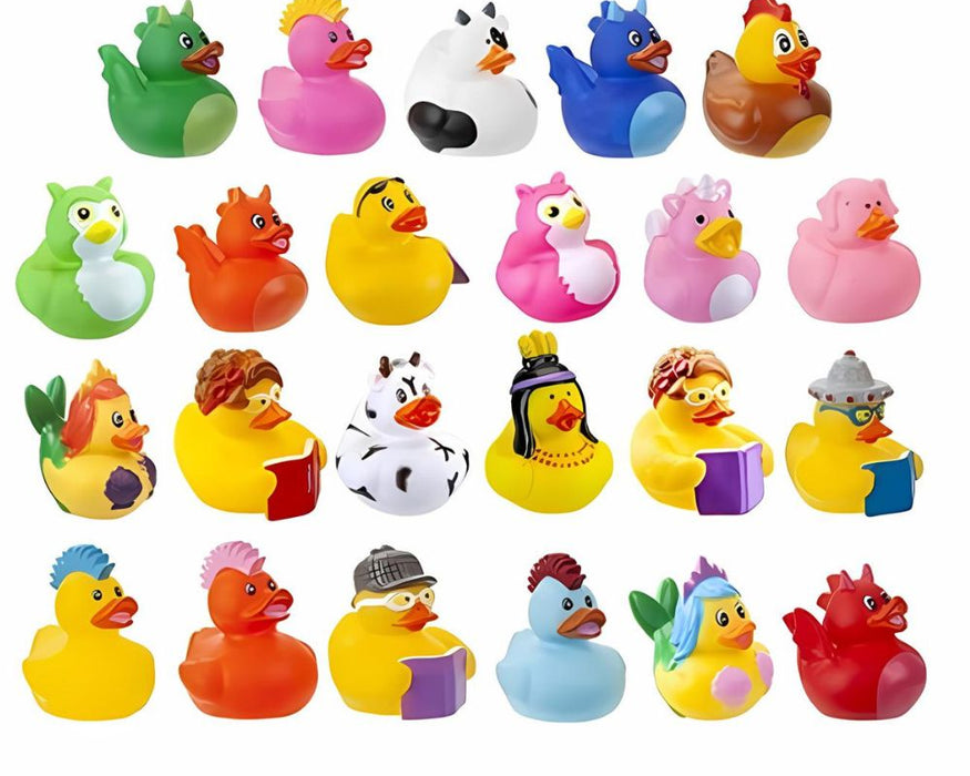 Printed Novelty Ducks Mix AVR001 - 24 Assorted Ducks (x 432)