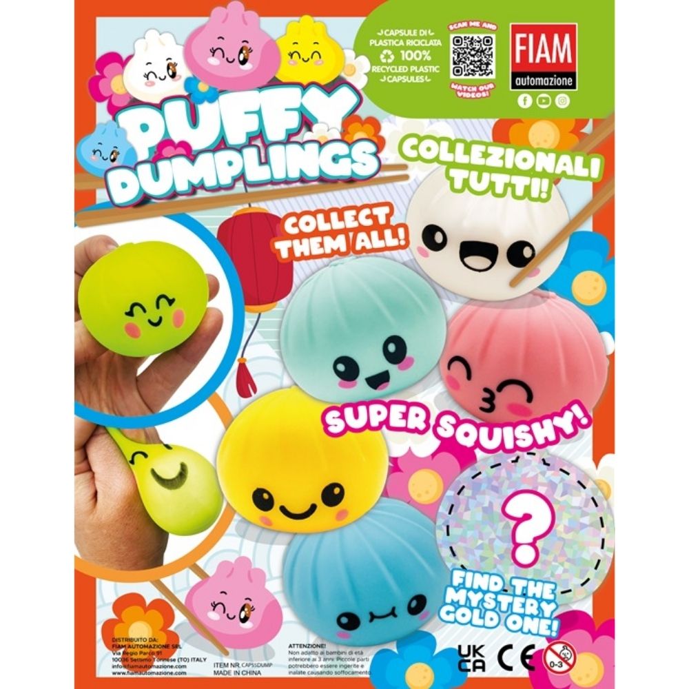 Puffy Dumplings 55mm vending capsules (x400)