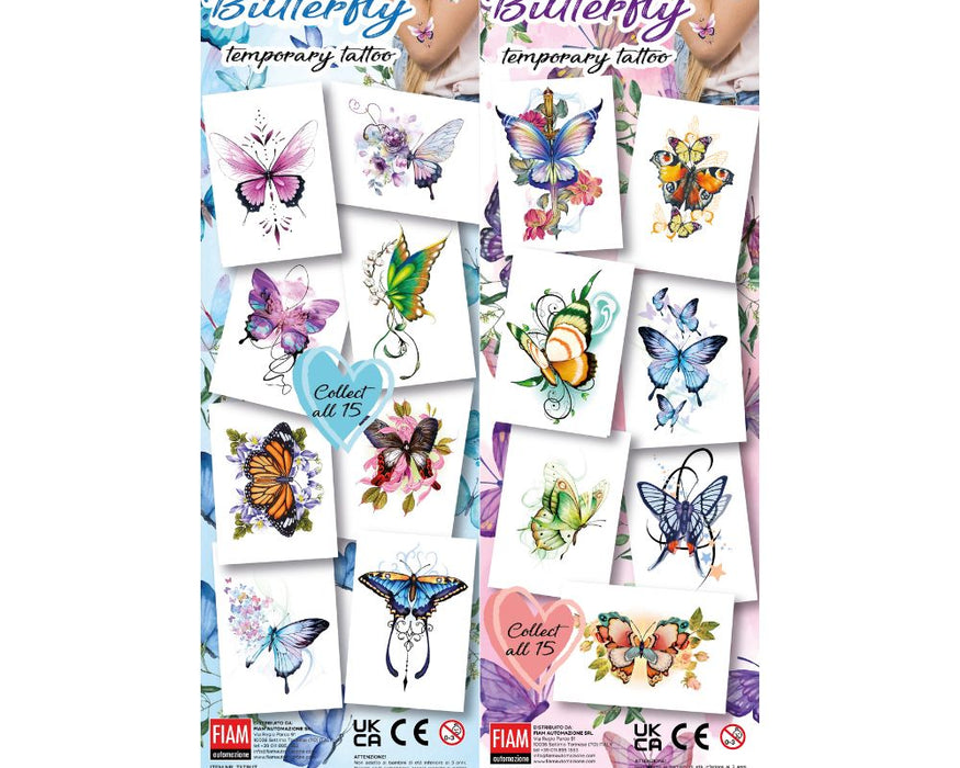 Rainbow Butterfly (x300) - Flat Pack Vending Tattoos