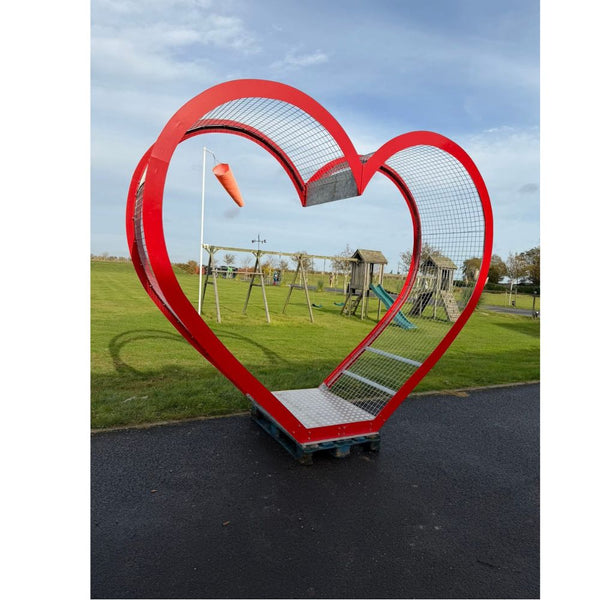 Red Heart for padlocks