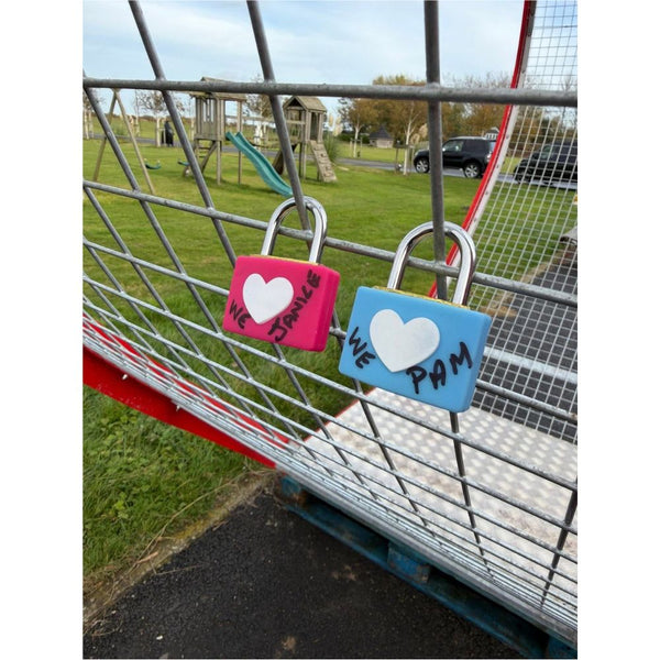 Red Heart for padlocks