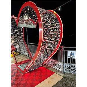 Red Heart for padlocks