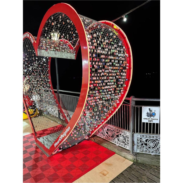 Red Heart for padlocks
