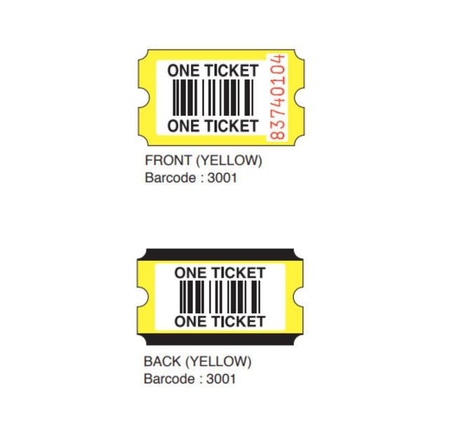 Arcade 180 Redemption Tickets in Yellow (x60,000)