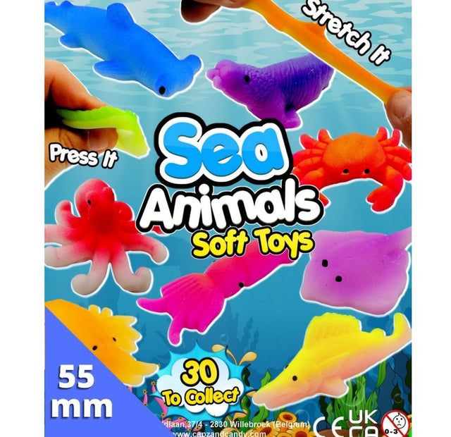 Sea Animals Soft Toys (x600) 55mm Vending Prize Capsules