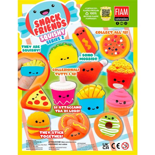 Snack Friends Squishy 2 50mm (x400) Vending Prize Capsules