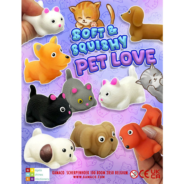 Soft & Squishy Pet Love (x500) 50mm Vending Prize Capsules