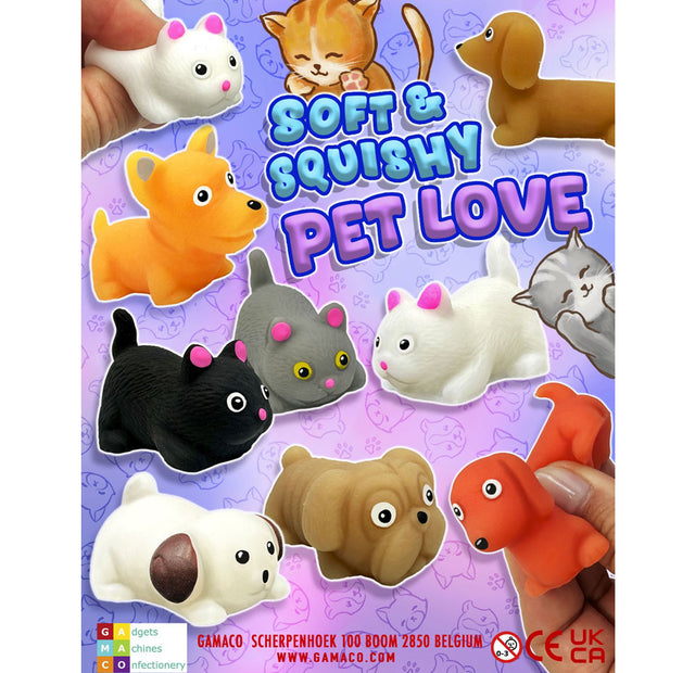 Soft & Squishy Pet Love (x500) 50mm Vending Prize Capsules