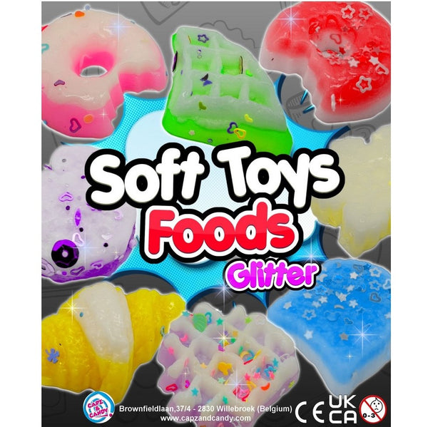 Soft Toys Foods Glitter (x600) 55mm Prize Vending Capsules