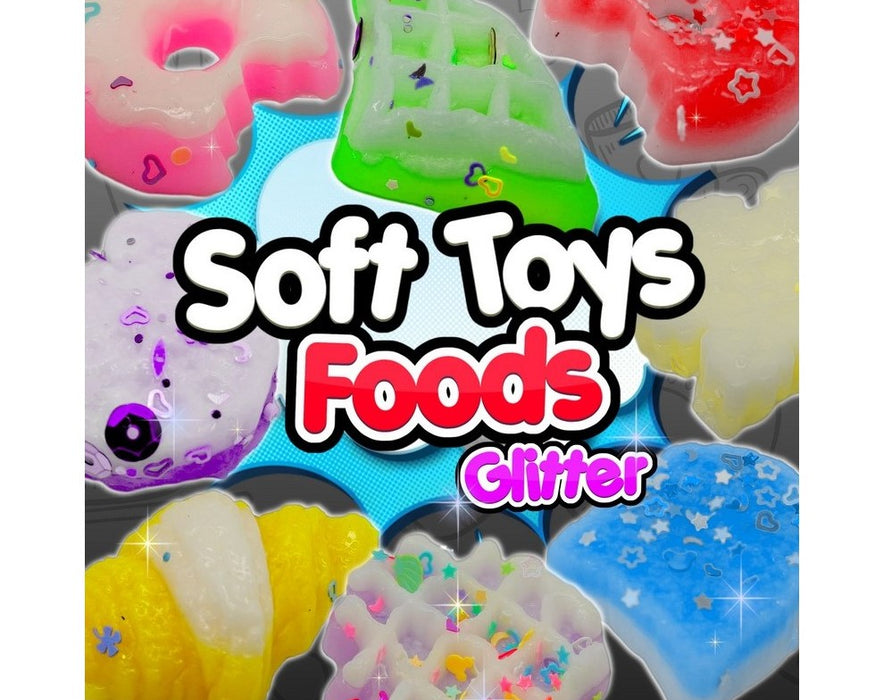 Soft Toys Foods Glitter (x600) 55mm Prize Vending Capsules