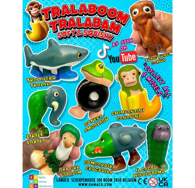 Soft & Squishy Tralaboom Tralabam  65mm Prize Capsules