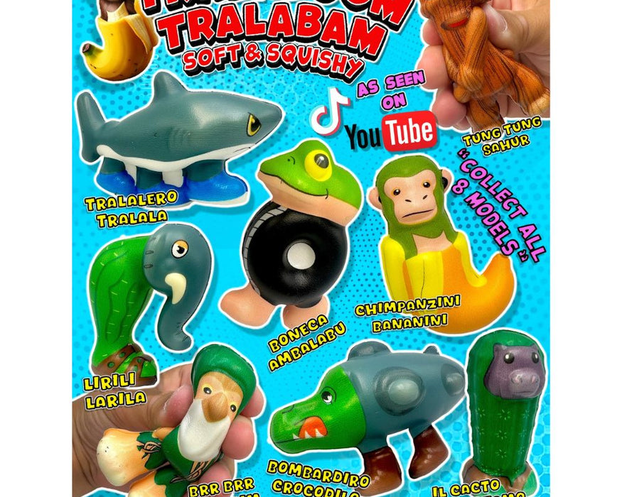 Soft & Squishy Tralaboom Tralabam  65mm Prize Capsules