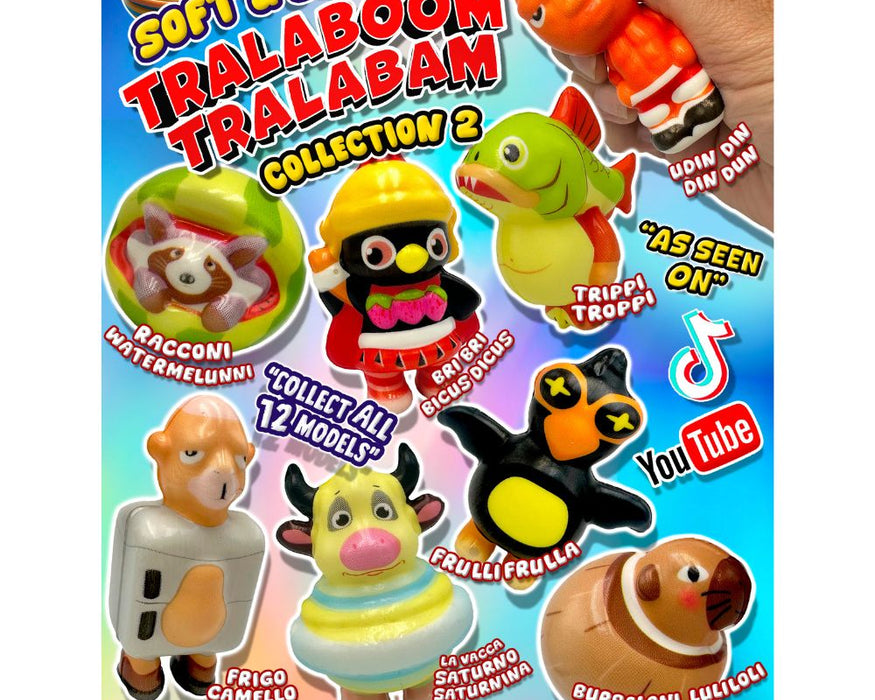 Soft & Squishy Tralaboom Tralabam contained in a 90mm prize vend capsule.