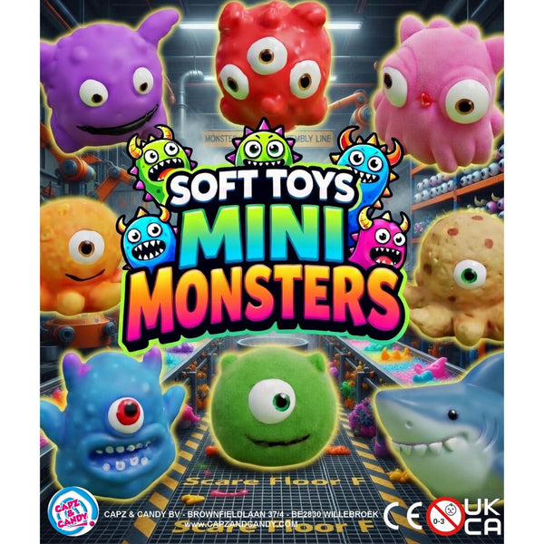 Soft Toys Mini Monsters 50mm (x600) Novelty Vending Capsules