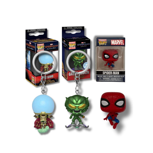 Mysterio / Green Goblin / Spiderman Pocket Pop! Figure Assortment  x72 - (3 varieties)