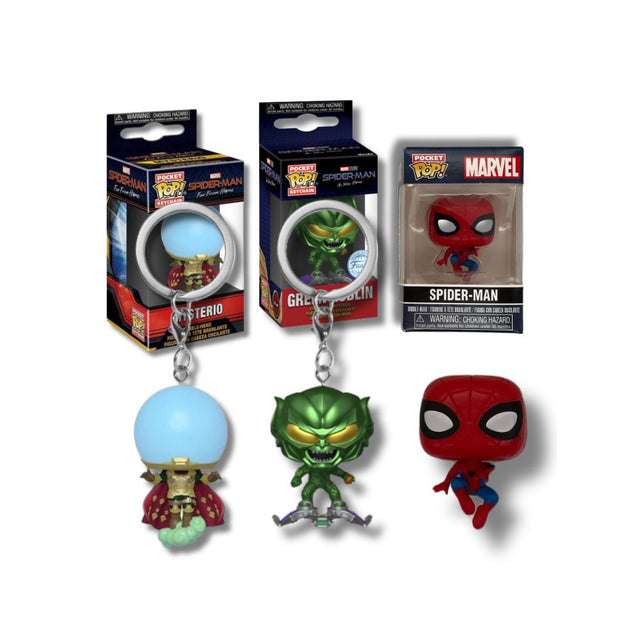 Mysterio / Green Goblin / Spiderman Pocket Pop! Figure Assortment  x72 - (3 varieties)