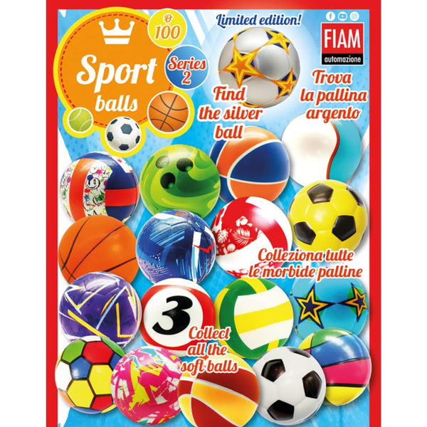 Sport Balls (x100) Series 2 100mm Vending Soft Ball