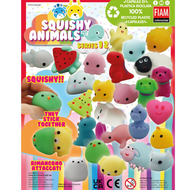 Squishy Animals Series 12 (x600) 55mm Novelty Prize Vend Capsules