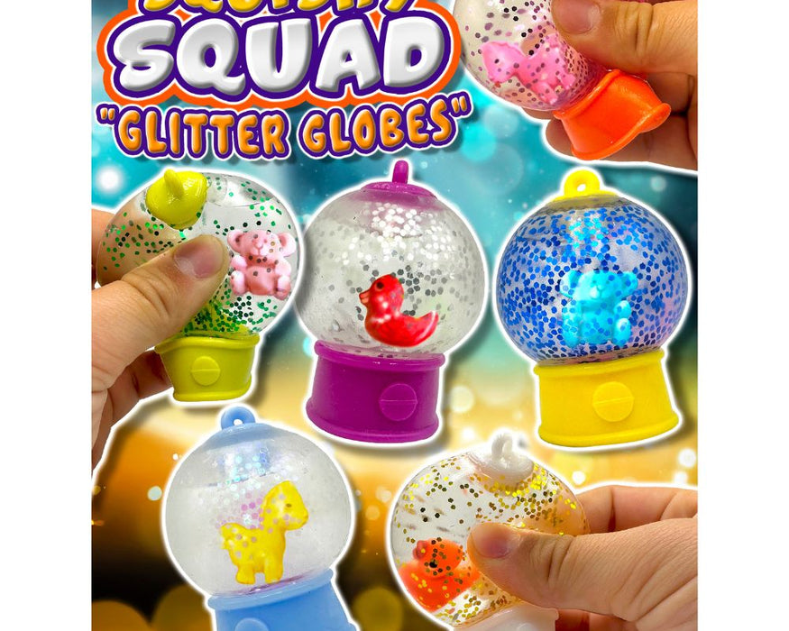 Squishy Squad Glitter Globes (x500) 50mm vending capsules