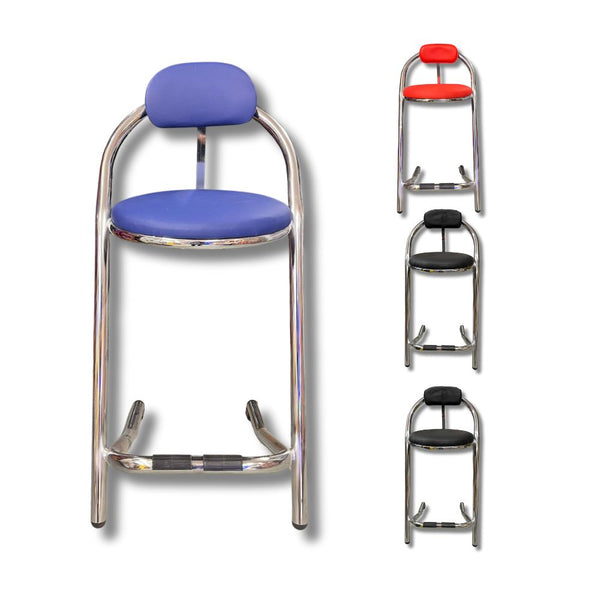 set of 4 mixed colour stools