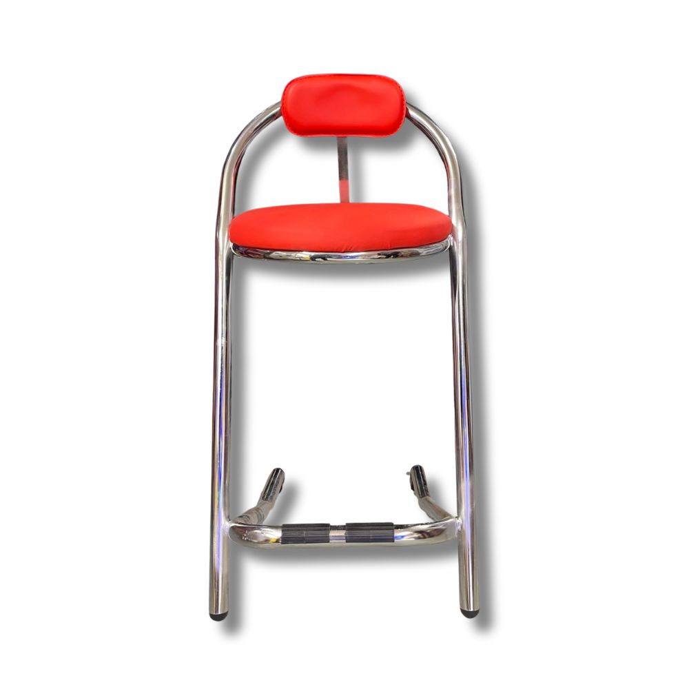 Arcade Stools set of 4 in Red - New by Seconds