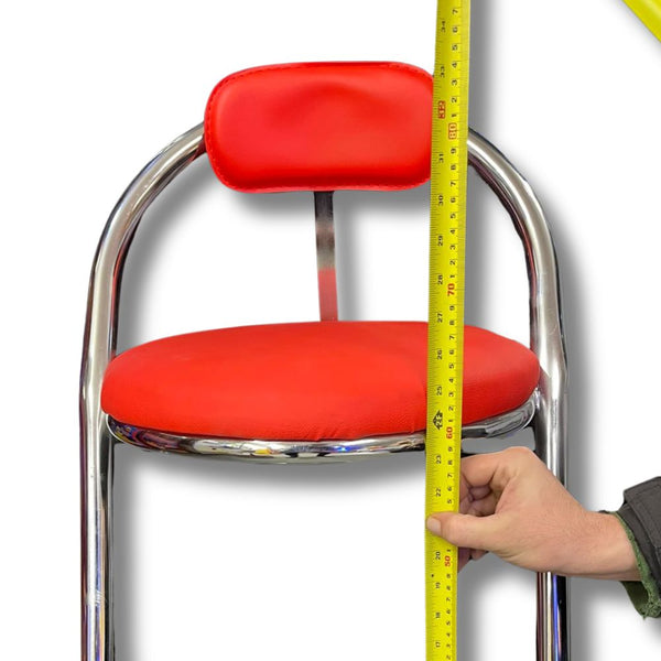 Arcade Stools set of 4 in Red - New by Seconds