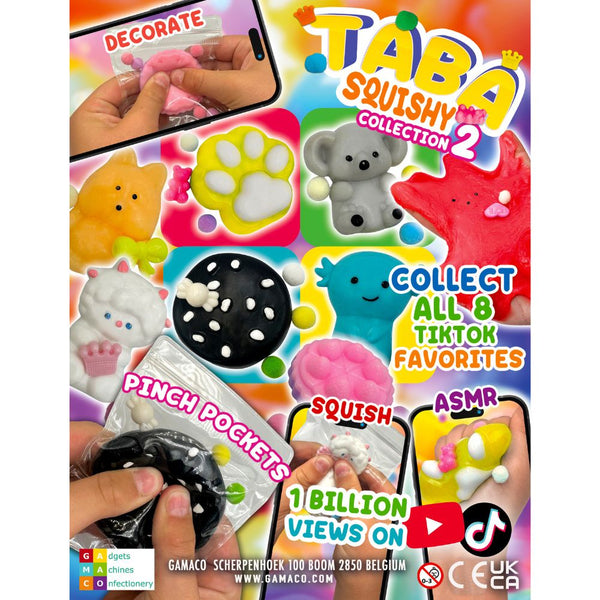 Taba Squish Pinch Pocket (x500) 50mm Prize Vending Capsules