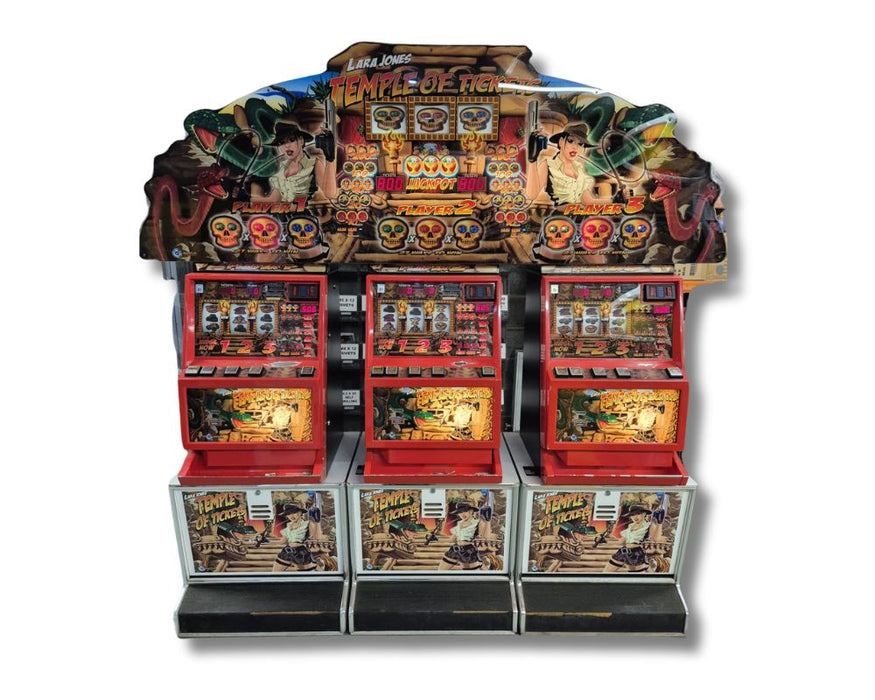 Used Temple of Tickets 3 Player Arcade Slot Machine