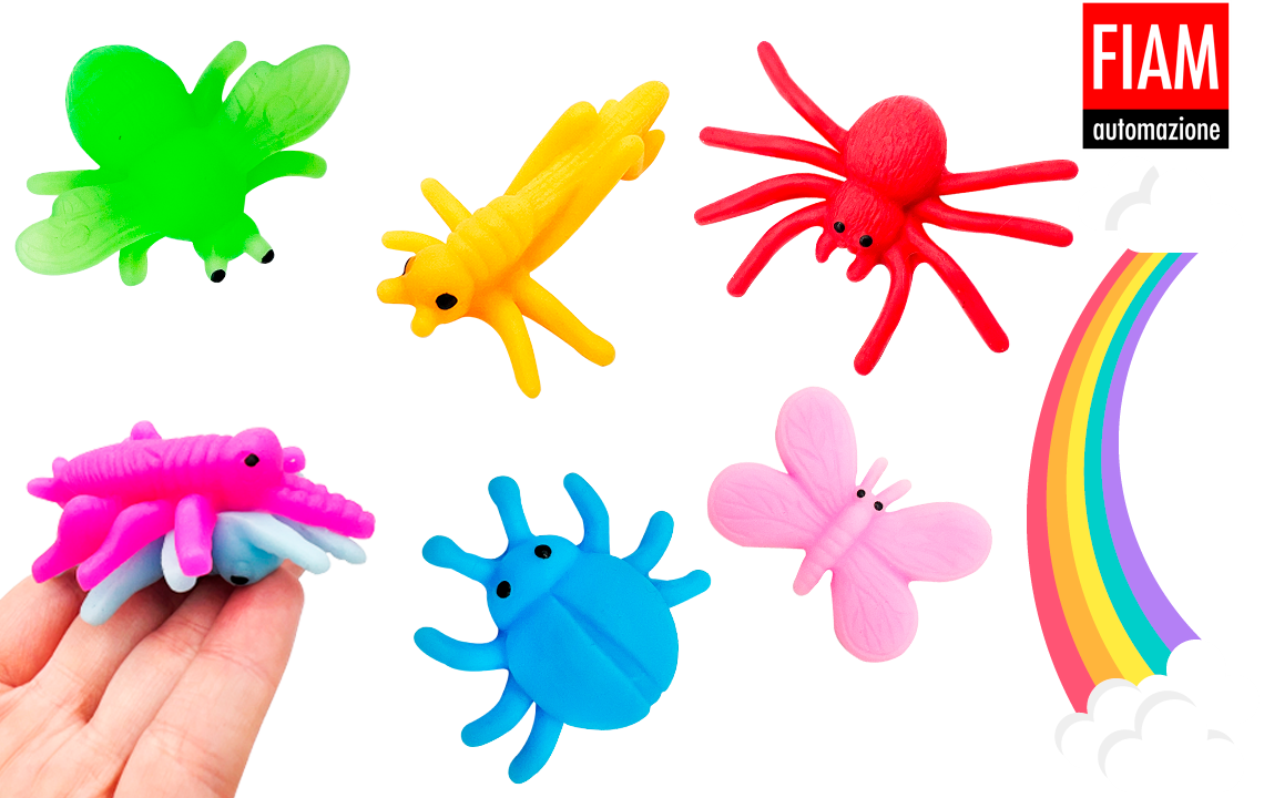 Tiny Toys Insects Squishy Stick Together (x600) 50mm Prize Capsule