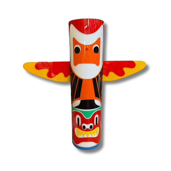 Retro Original 1970s Acrylic Decorative Totem Pole