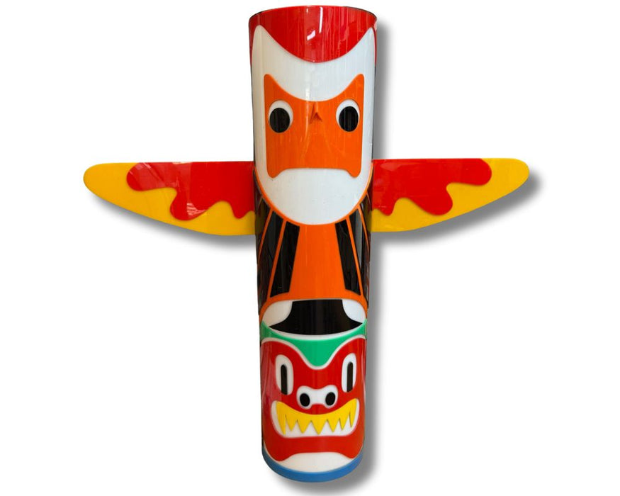 Retro Original 1970s Acrylic Decorative Totem Pole