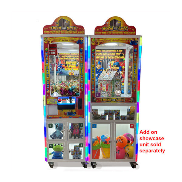 Crane machine with showcase machine