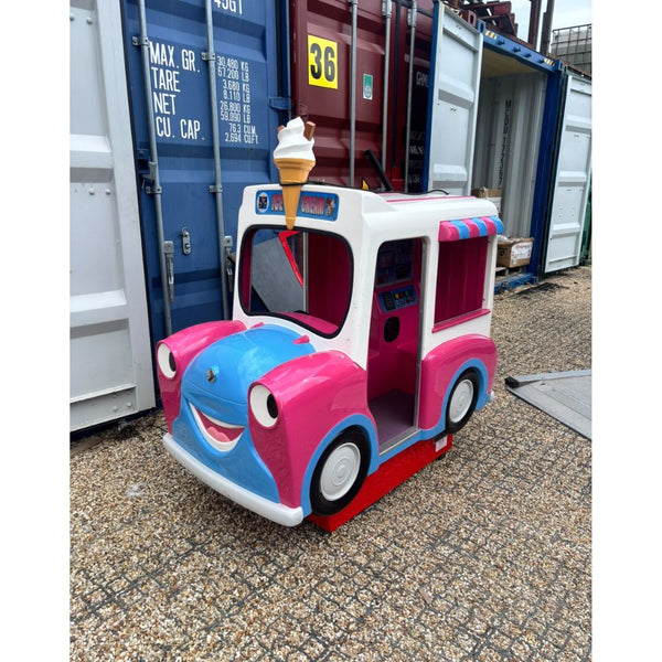 A used Hank's Ice Cream Van Kiddie Ride by RG Mitchell.