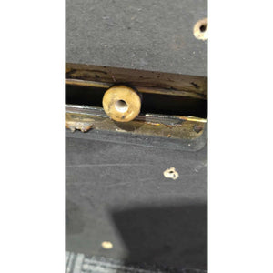 A nylon wheel that goes under the bed on a Harry levy pusher.
