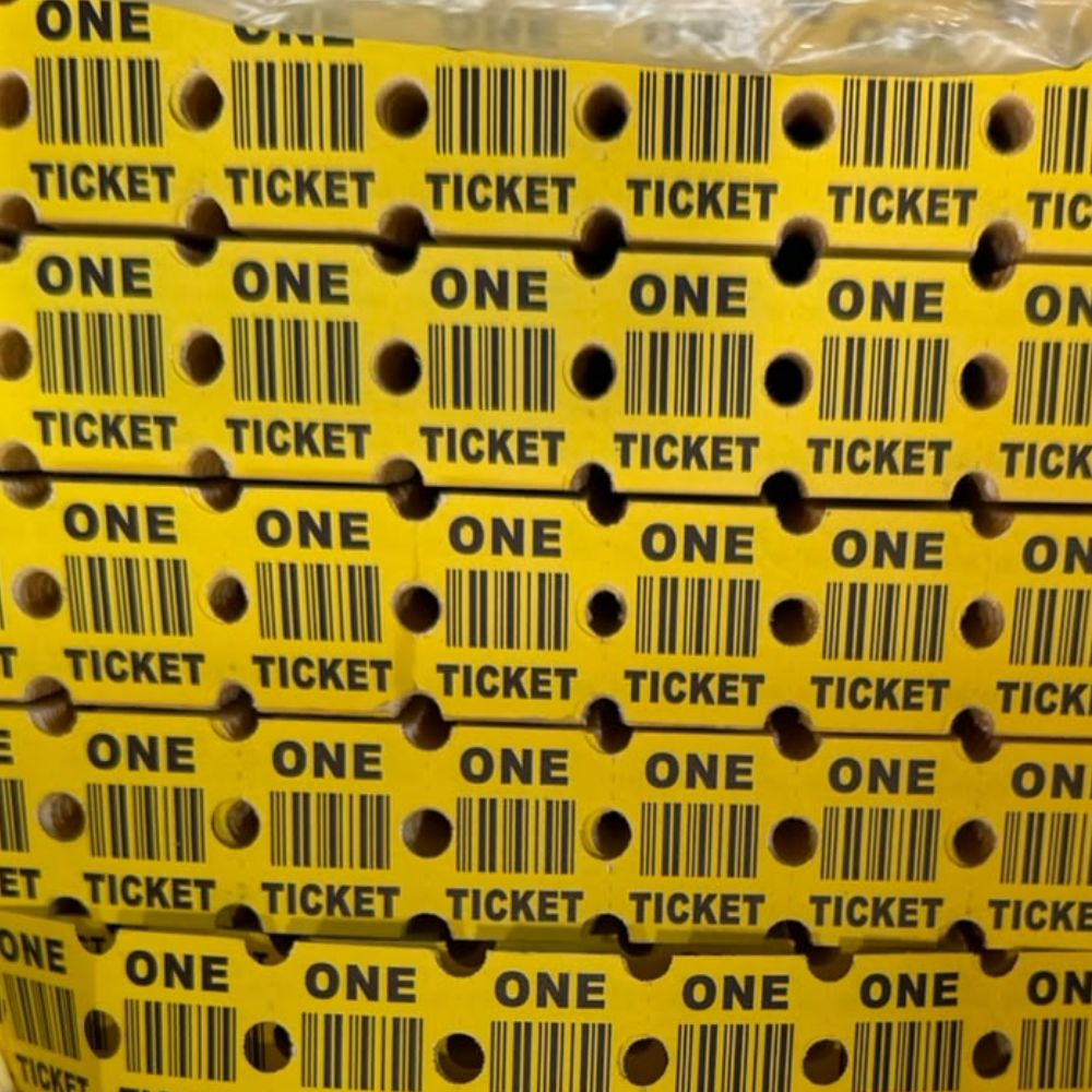 yellow half tickets