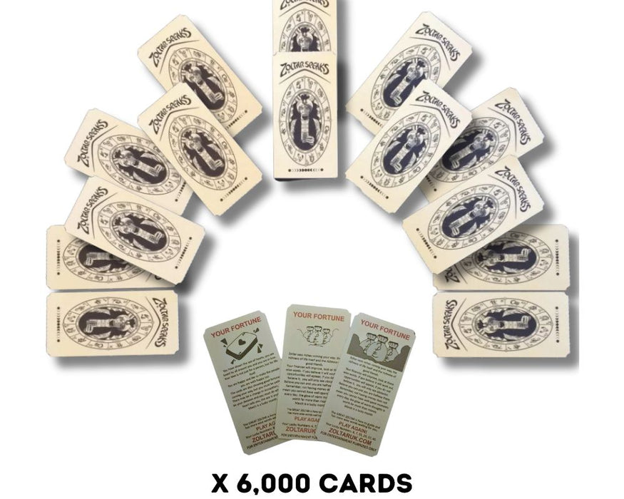 Genuine Zoltar Fortune Telling Machine Cards (X 6000)