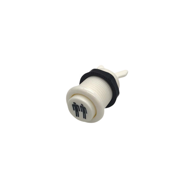 UNIS Atari Pong White Player Button - 1 or 2 Player - Part No. P140-401-000 - Maxx Grab
