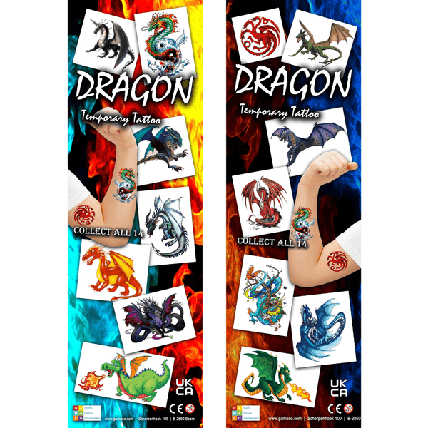 Dragon (x300) (No.3) - Flat Pack Vending Tattoos - Maxx Grab