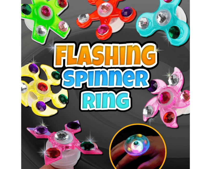 Flashing Spinner Ring (x300) 68mm Vending Prize Capsules - Maxx Grab