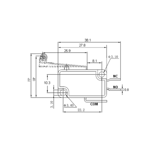 Roller Microswitch - Electronic Component Spares - Maxx Grab