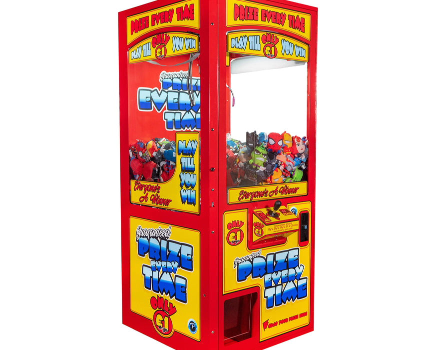 Red Prize Every Time - Crane Grabber Claw Machine - Maxx Grab