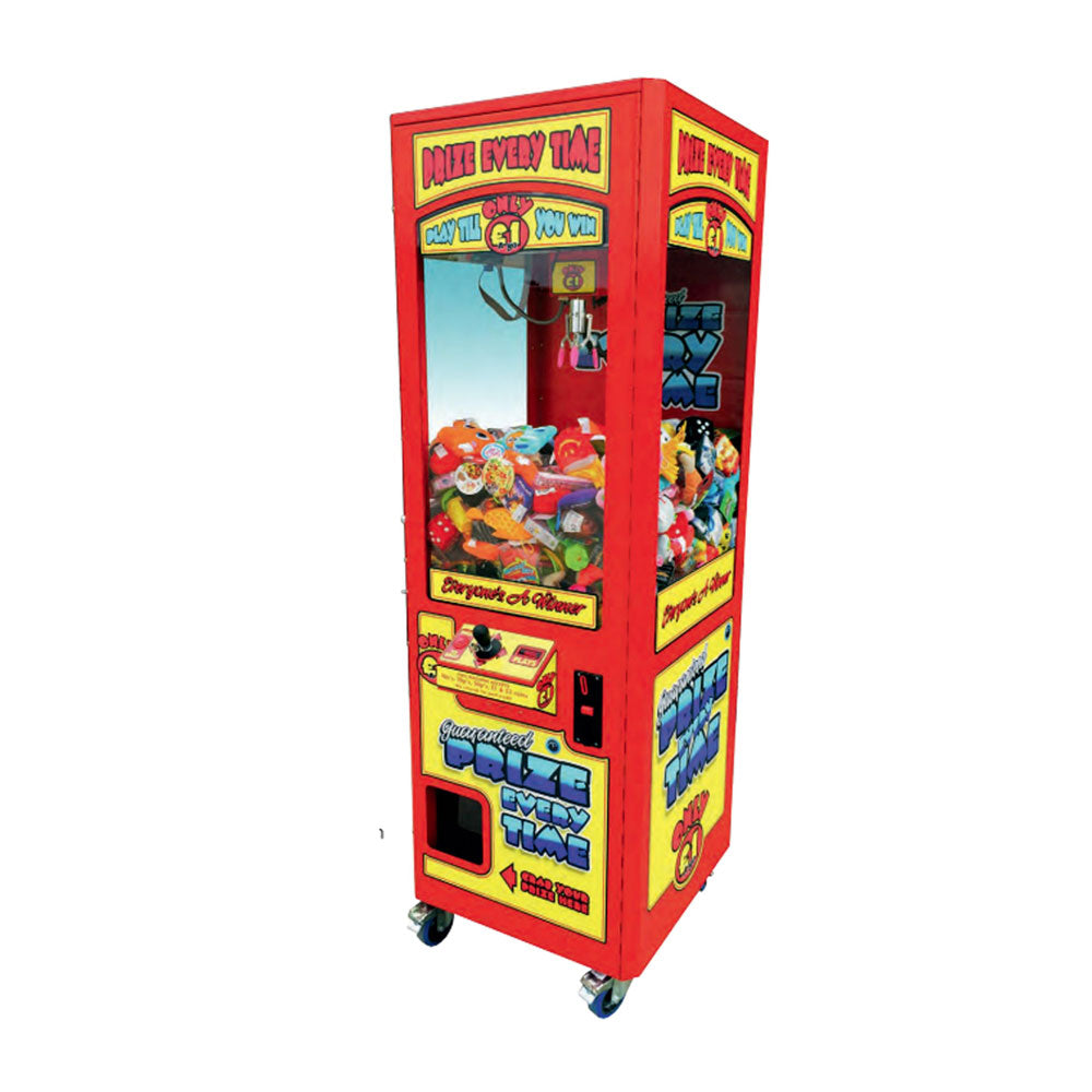 Red Prize Every Time - Crane Grabber Claw Machine - Maxx Grab