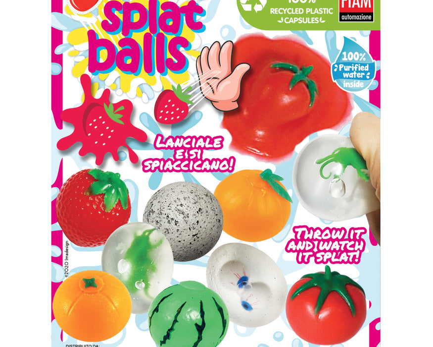 Splat Balls (x200) 65mm Vending Prize Capsules - Maxx Grab