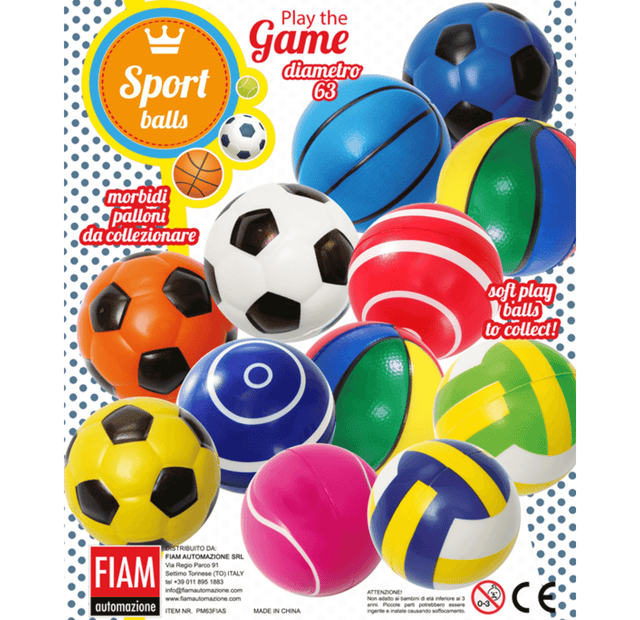 Sport Ball (x360) 65mm Vending Prize Ball - Maxx Grab