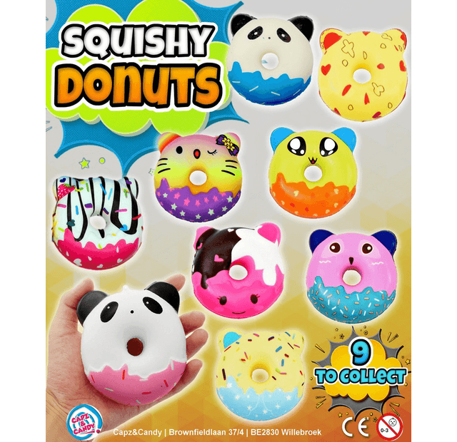 Squishy Donuts (x300) 68mm Vending Prize Capsules - Maxx Grab