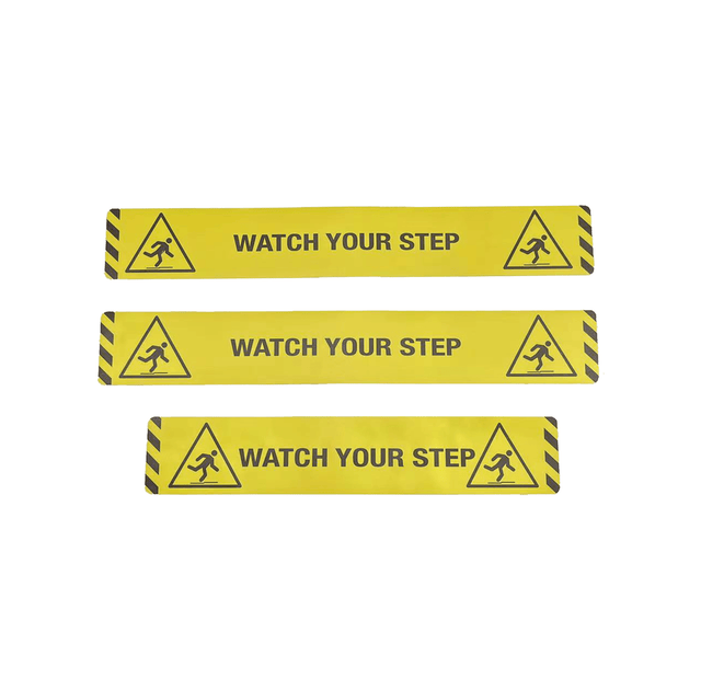 Watch Your Step Self Adhesive Stickers - Speed of Light Artwork - Maxx Grab