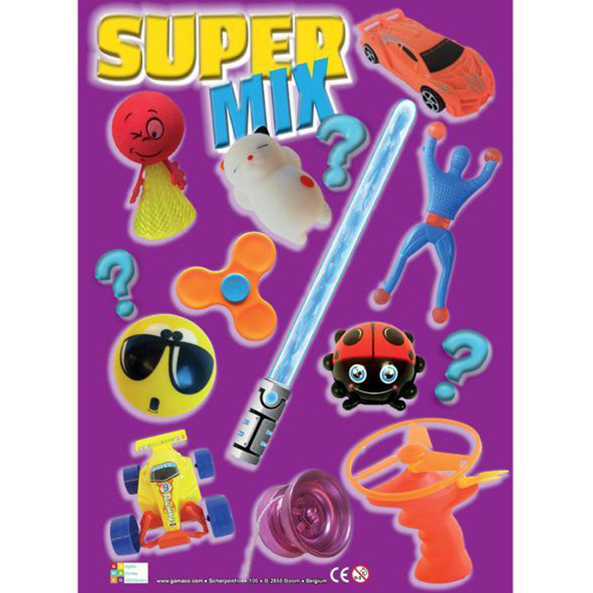 Novelty Toy Mix (x170) 90mm / 4" Vending Prize Capsules - Maxx Grab